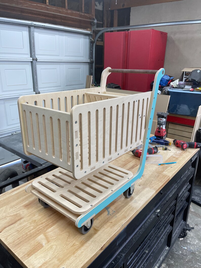 Kids Scale Wooden Toy Shopping Cart Digital Plans CNC Cut Etsy