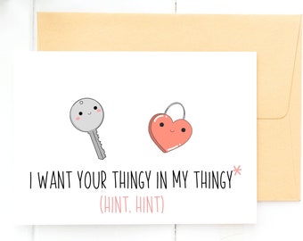 Funny Valentine Card Naughty Valentines Day Card Sexy Etsy