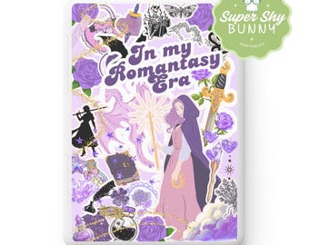 Purple Romantasy Kindle Insert | Dragon & Dagger Collage for Paperwhite, Colorsoft and Scribe