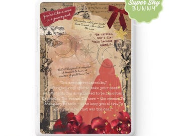 Alchemy Kindle Insert | Dark Magic Romantasy Collage for Paperwhite, Colorsoft & Scribe