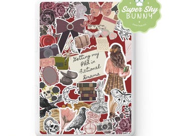 Burgundy Dark Academia Kindle Insert | for Paperwhite, Colorsoft & Scribe