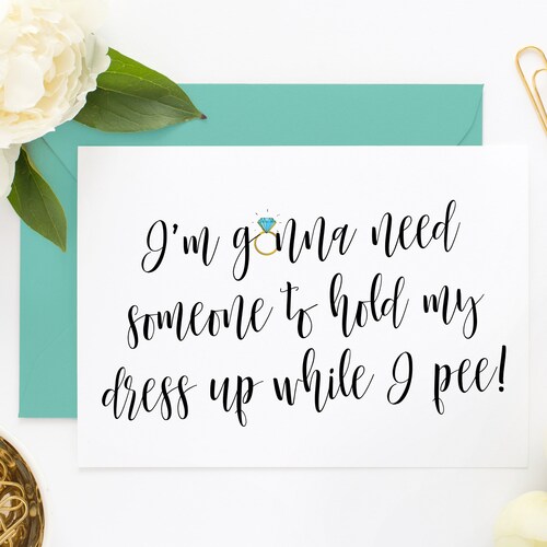 Funny Maid of Honor Proposal Card Maid of Honor Card Funny Etsy