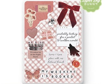 BOOKISH Kindle Insert | FAE Sticker Collage for Paperwhite, Colorsoft and Scribe