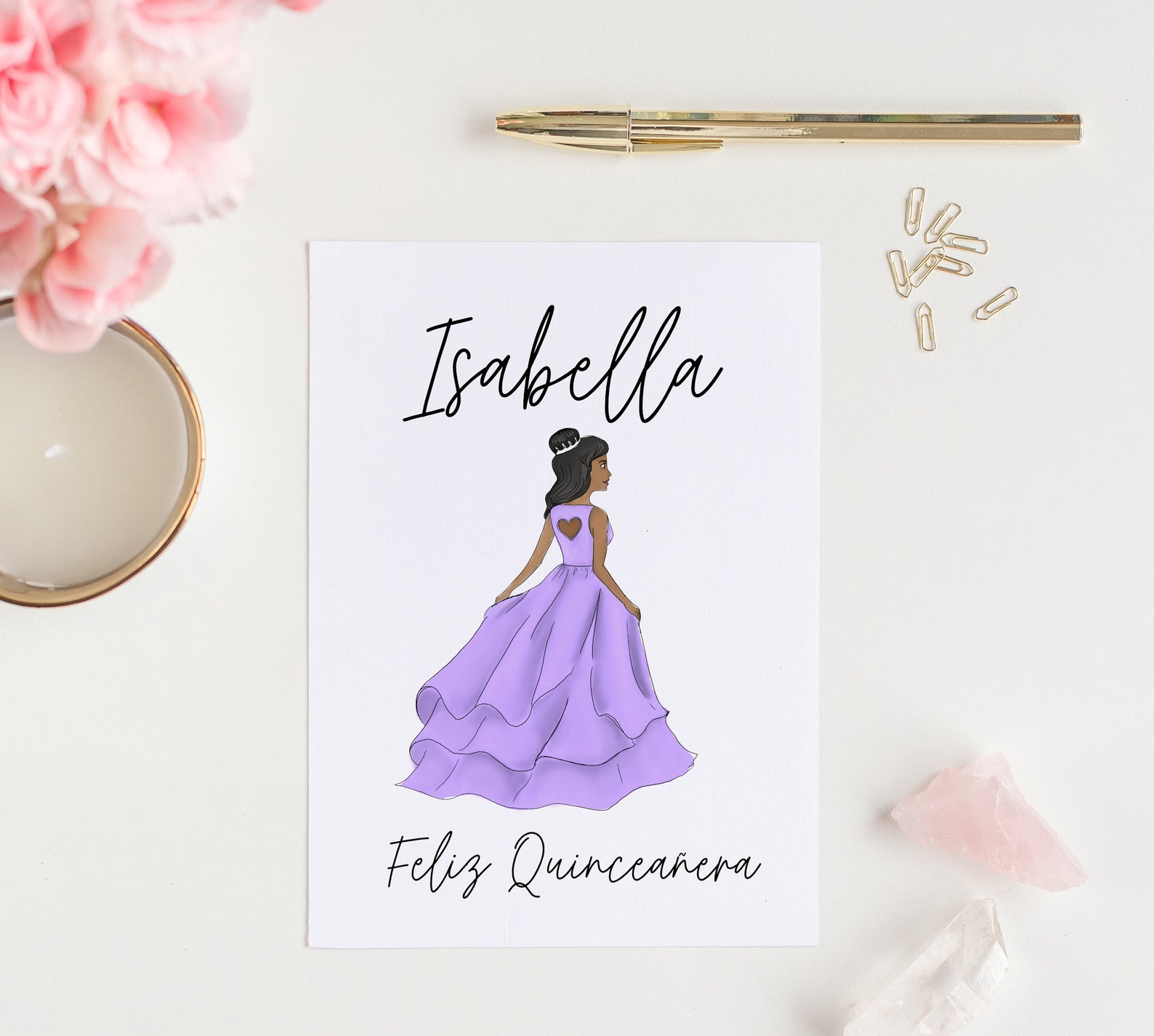 Customized Quince Cards Quinceañera Cards Personalized Etsy