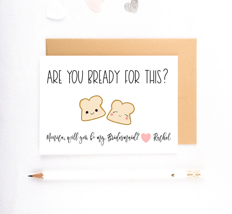 Funny Bridesmaid Card Bridesmaid Proposal Card Will You Be | Etsy