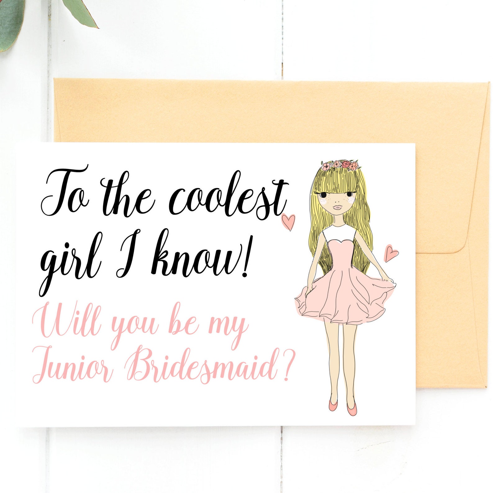 Junior Bridesmaid Proposal Cards Flower Girl Cards Will You | Etsy