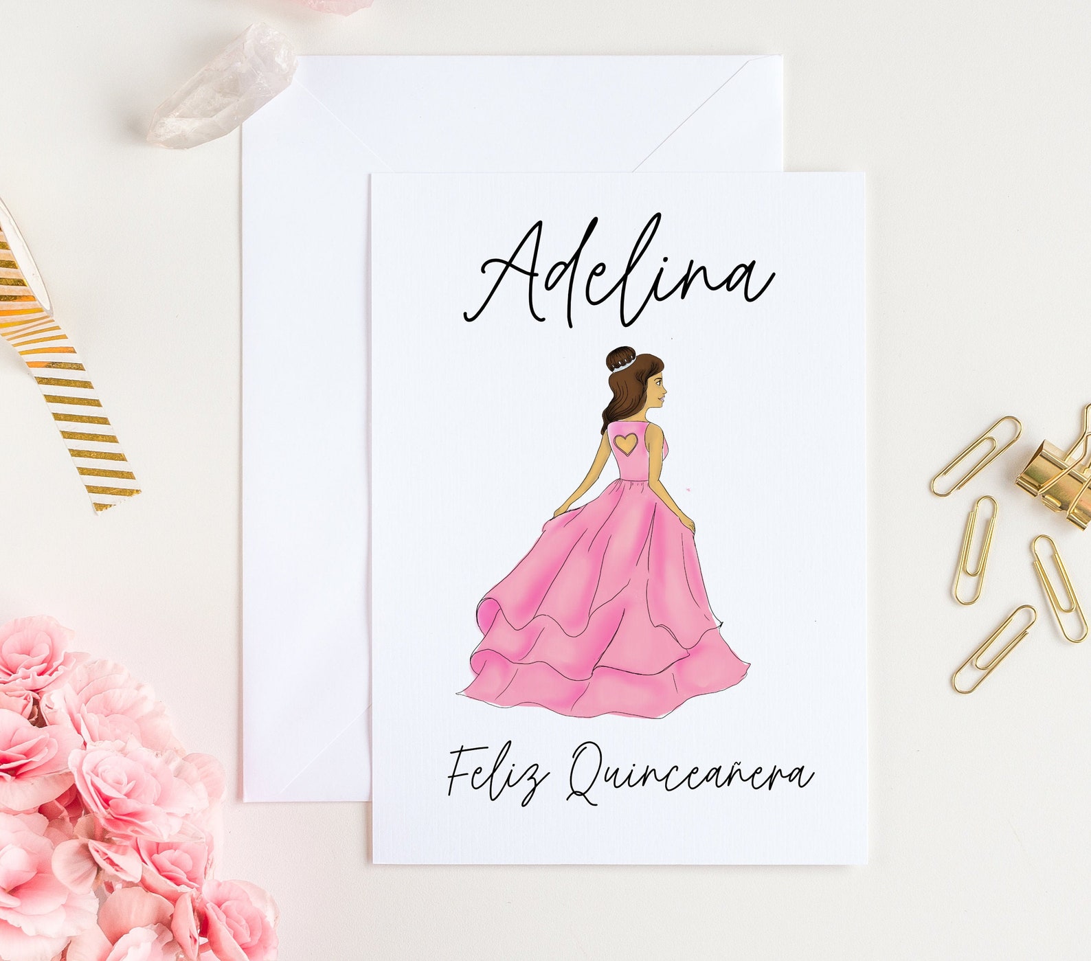 Customized Quince Cards Quinceañera Cards Personalized Etsy