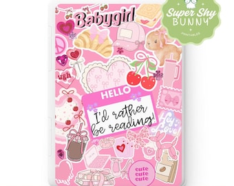 Pink Coquette Clear Case Kindle Insert for Paperwhite, Colorsoft and Scribe