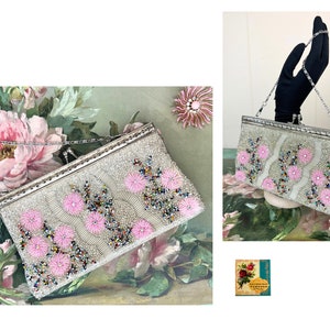Vintage Jeweled Clutch Bag MCM Evening Bag Sparkling Rhinestone Purse