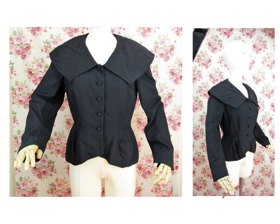 Vintage Blazer 1940’s Princess Jacket with Peplum… - image 1