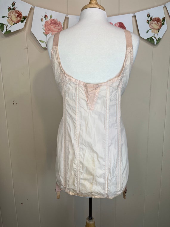 Vintage 1930 s One Piece Girdle XL Art Deco All In On Gem