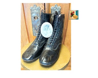 Vintage Hight Top Boots Victorian Boots