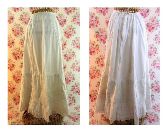 Antique Victorian Petticoat Size Small to Medium 1