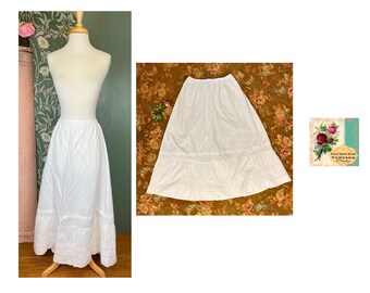 Antique Edwardian White Petticoat Edwardian Petticoat Antique Petticoat