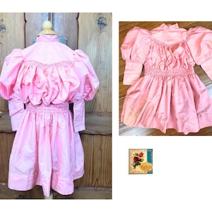 Antique Child’s Dress Victorian Little Girl’s Dress Authentic 1880’s Little Girl’s Dress Pink Party Dress