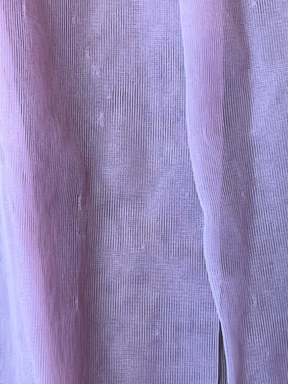 Vintage Sheer Pink Peignoir Midcentury Bubblegum … - image 8