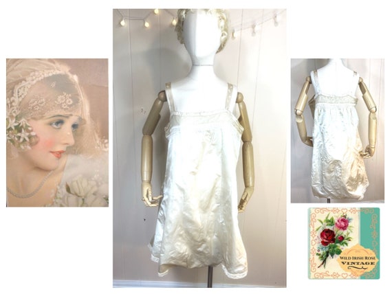 Antique Edwardian Step In Antique Silk Teddy Edwa… - image 1