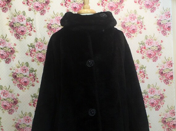 Vintage Fake Fur Coat Size Sm Vintage 1950s 1960s