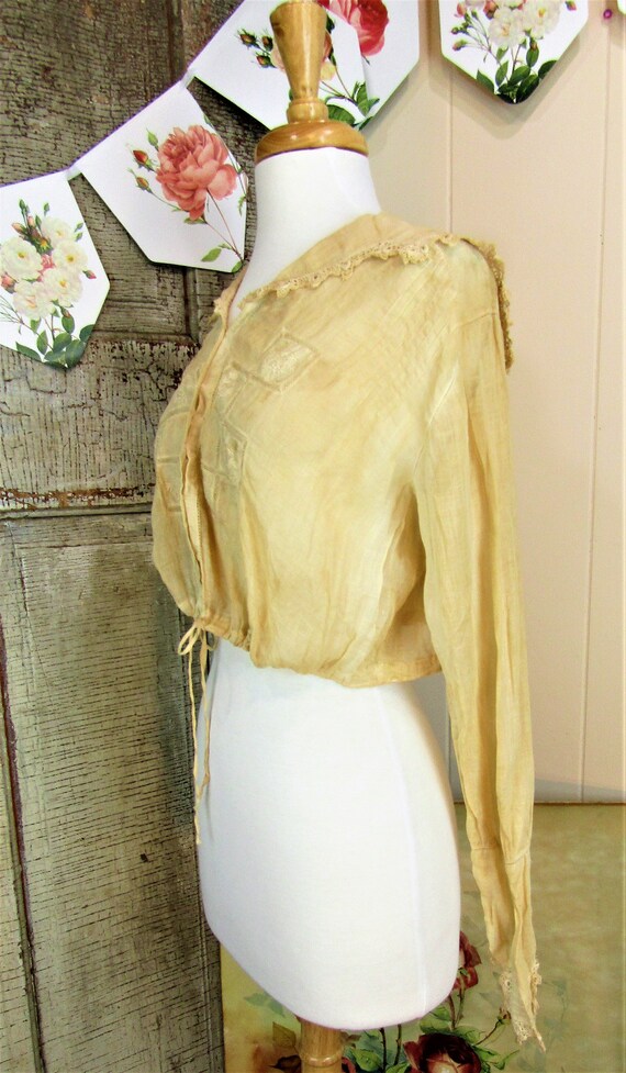Antique Edwardian Blouse Size Medium/Large Antiqu… - image 3
