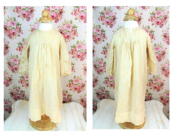 Antique Baby Gown Antique Baby Dress Victorian Shabby Pioneer Muslin Baby Dress