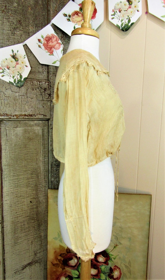 Antique Edwardian Blouse Size Medium/Large Antiqu… - image 6