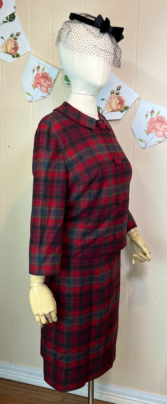 Vintage Wool Suit Midcentury Pendleton Wool Skirt… - image 5