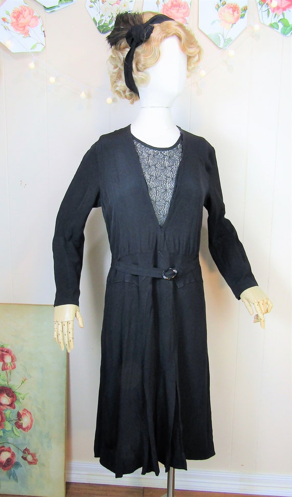 Vintage 1930's Day Dress Vintage 1940's Dress Vin… - image 2