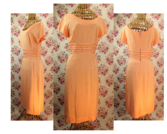 Vintage 1950s Sheath Dress Size M Vintage 50s Shea