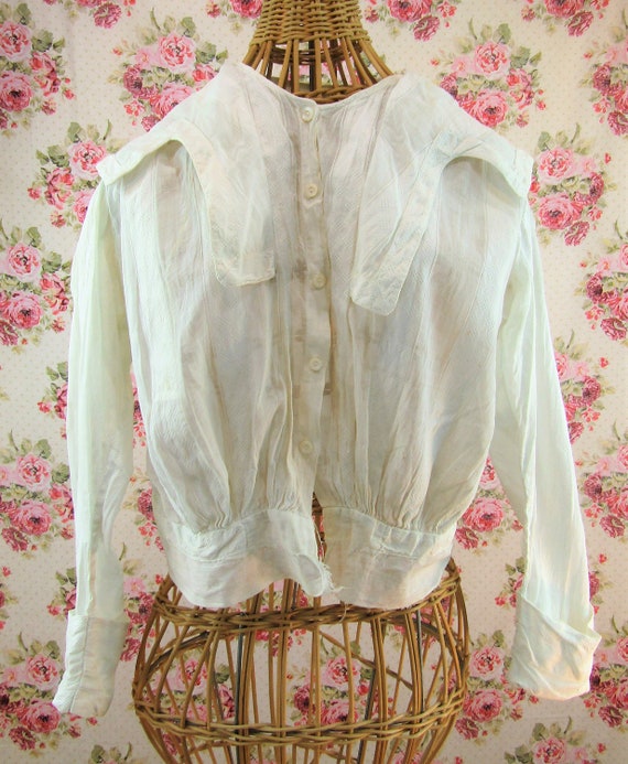 Antique Edwardian Blouse Victorian Bodice Antique… - image 2