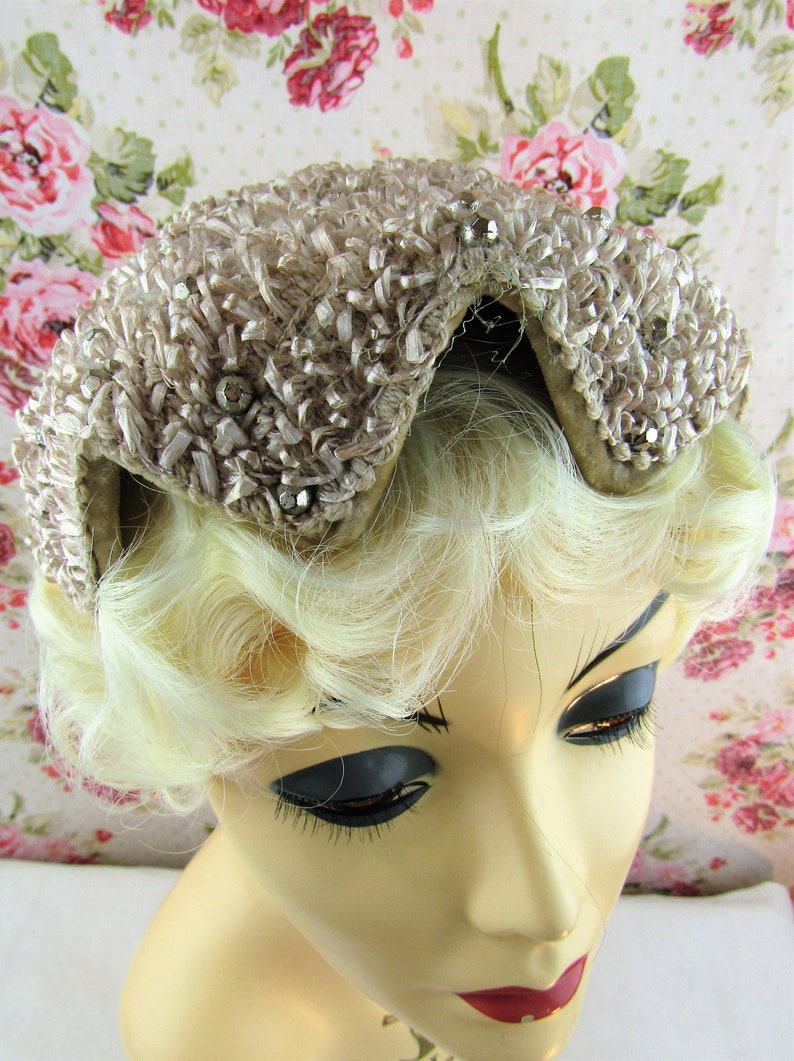 Vintage Fascinator Vintage Juliet cap image 3