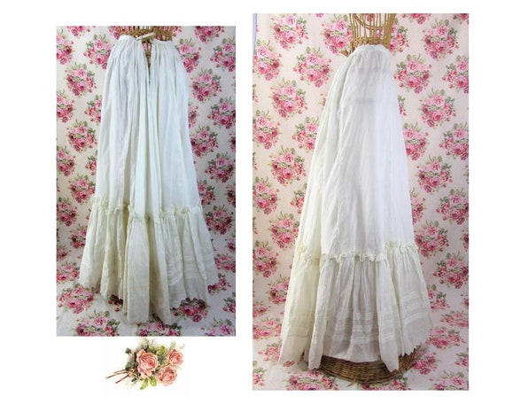 Antique Victorian Petticoat Bustled Petticoat Size