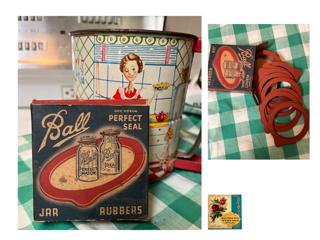 Vintage Ball Canning Jar Rubbers 1930s Ball Jar Rubbers Etsy