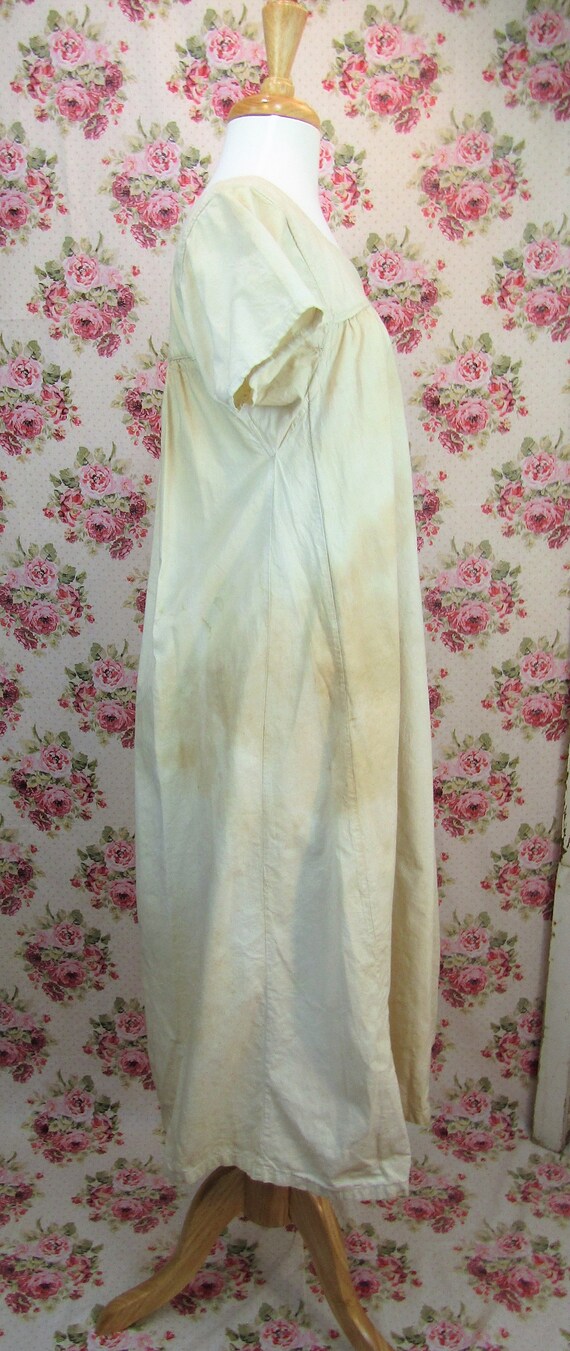 Antique Nightgown Mid 19th Century Ladies Nightgo… - image 7