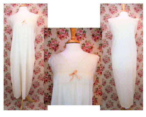 Antique Edwardian Chemise Nightgown Edwardian Shi… - image 1