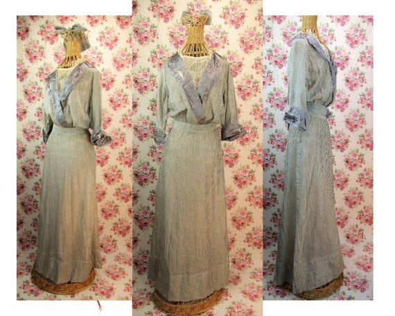Antique Edwardian Dress Size S to M Edwardian Tea
