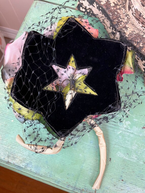 Vintage Floral Fascinator 1950's Millinery Flower… - image 9