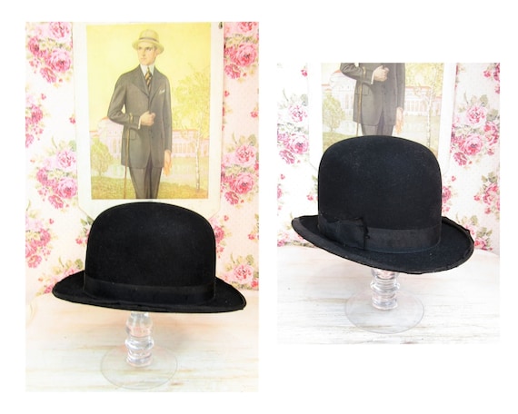 Buy Antique Mens Hat Edwardian British Derby Gentleman s Bowler