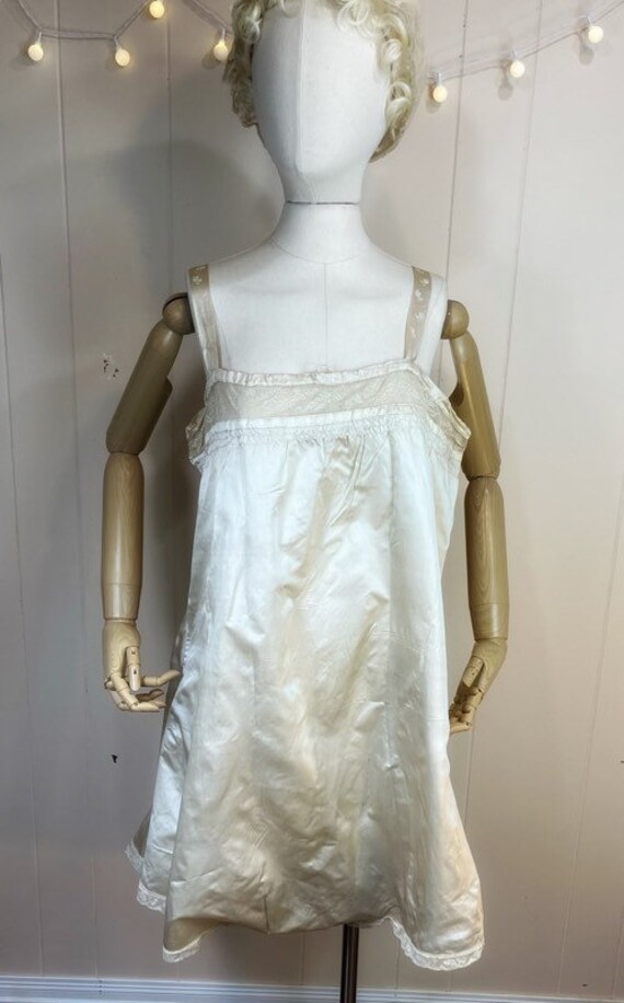 Antique Edwardian Step In Antique Silk Teddy Edwa… - image 2