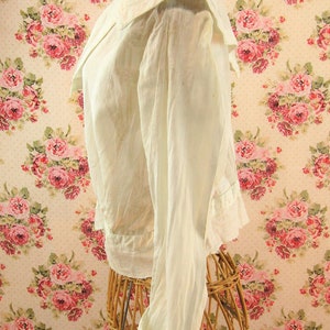 Antique Edwardian Blouse Victorian Bodice Antique White Blouse image 4