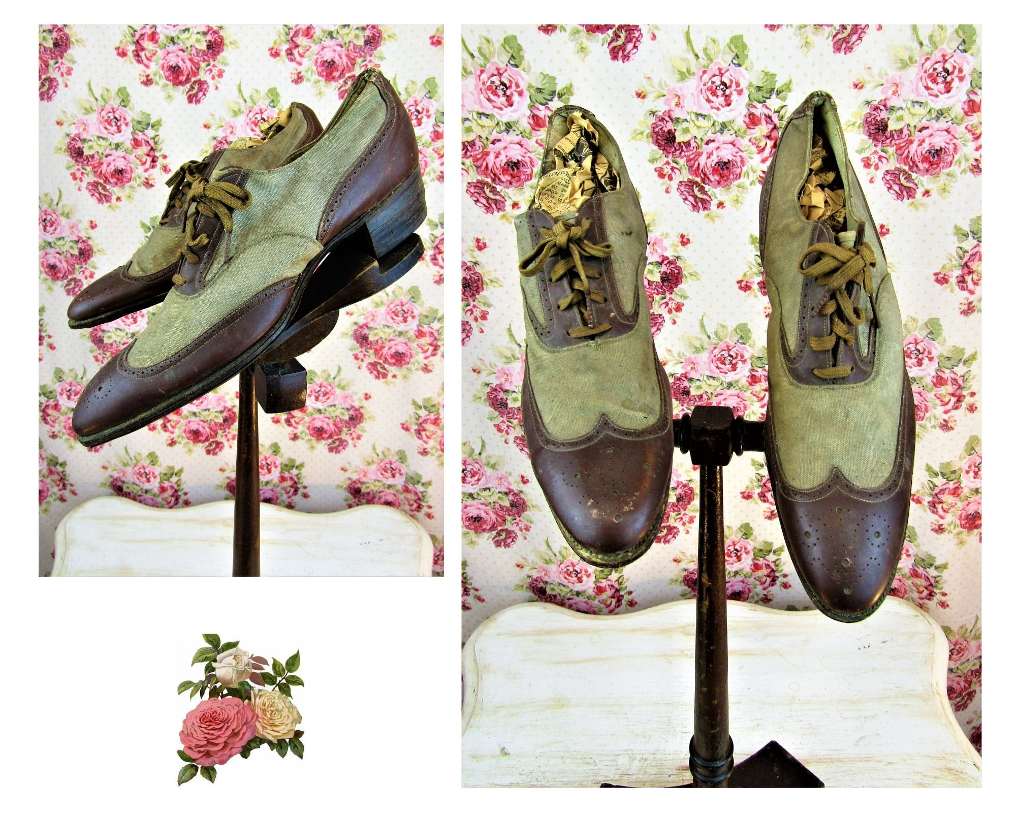 Antique Oxford Shoes Edwardian Dandy Men's Wingtip Etsy Hong
