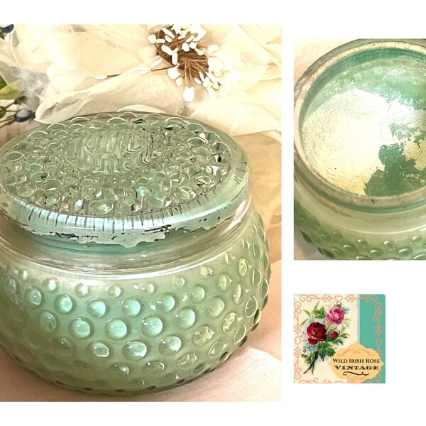 Vintage Powder Jar Etsy