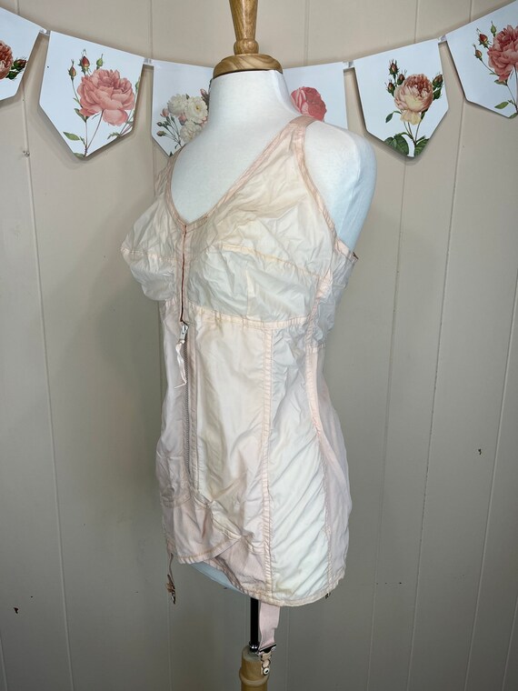 Vintage 1930 s One Piece Girdle XL Art Deco All In On Gem