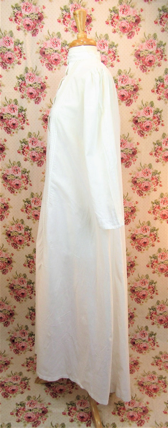 Antique Victorian 1800's Nightgown Size XS Antiqu… - image 8