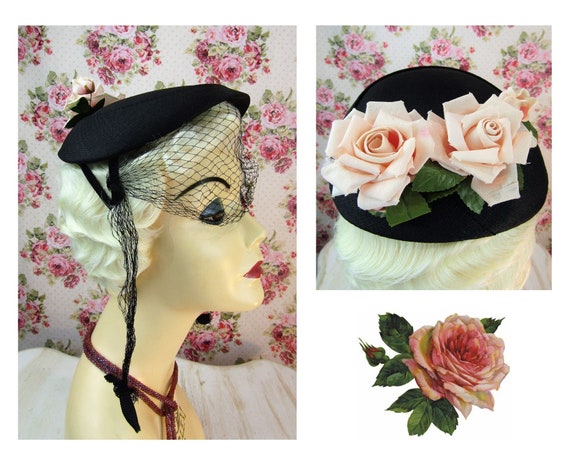 1950s Juliet Cap Fits Most Vintage 50's Headpiece