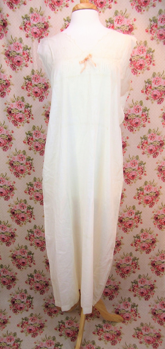 Antique Edwardian Chemise Nightgown Edwardian Shi… - image 2