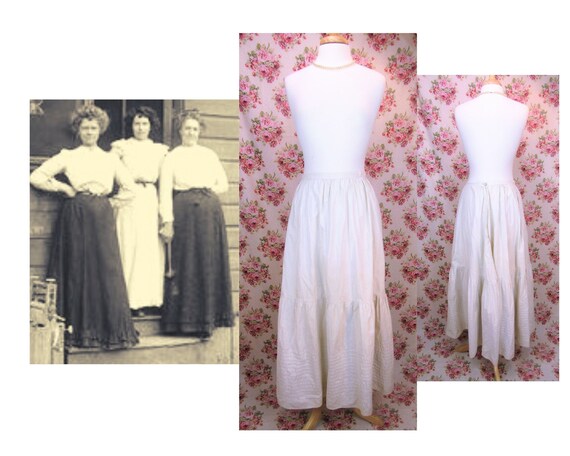 Antique 1800s Petticoat Size M/L Antique Victorian