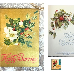 Antiek Edwardiaans poëzieboek Antiek kerstboek Victoriaans kerstpoëzieboek Antiek Victoriaans kerstwensboek