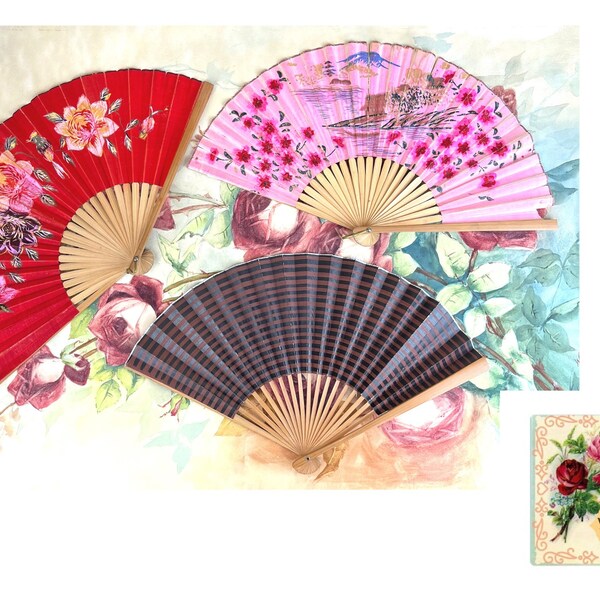 Vintage Hand Fan Etsy