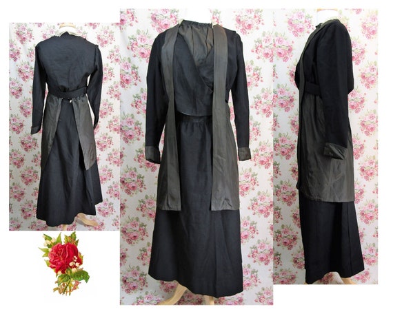 Antique Edwardian Dress Size Medium Late Edwardian