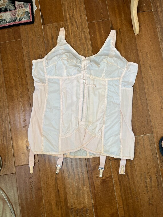 Vintage 1930 s One Piece Girdle XL Art Deco All In On Gem